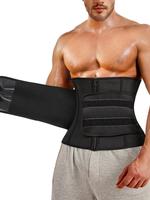 Men's Solid Zipper Waist Trainer, Tummy Control Sauna Sweat Waist Cincher, Waist Trainer for Men, Shaper for Men, Men's Under...
