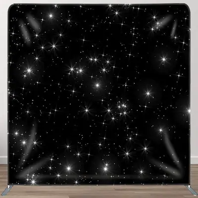 Aperturee Simple Glitter Star Fabric Backdrop Cover for Birthday - Aperturee