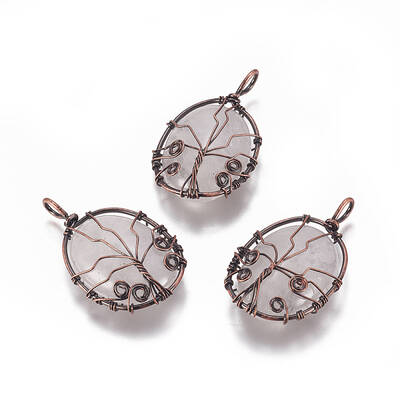 Natural Quartz Crystal Pendants