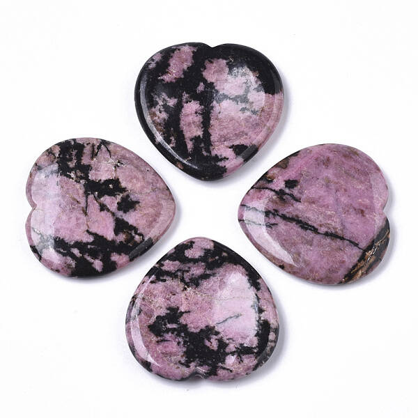 Natural Rhodonite Thumb Worry Stone