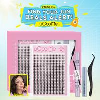 【Live】 Fairy | Manga C Curl Wet Look DIY Lashes Extension Kit and Lash Clusters 8-18mm | Bond Seal and Remover Eyelash Ma...