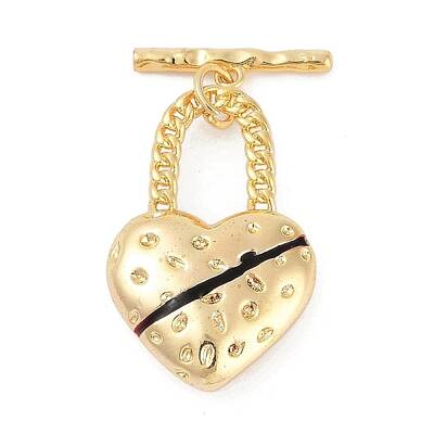 Brass Enamel Toggle Clasps