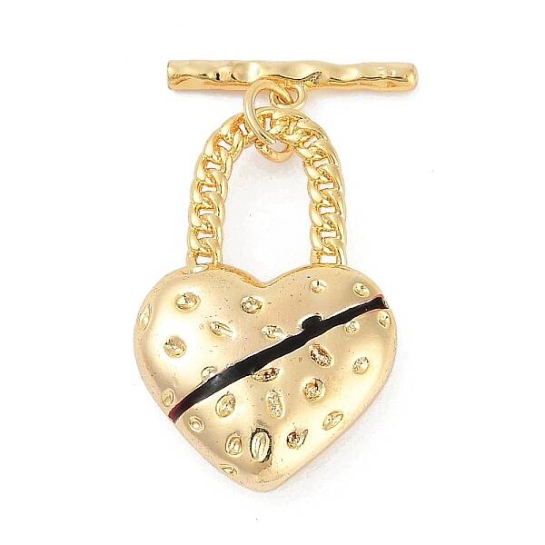 Brass Enamel Toggle Clasps