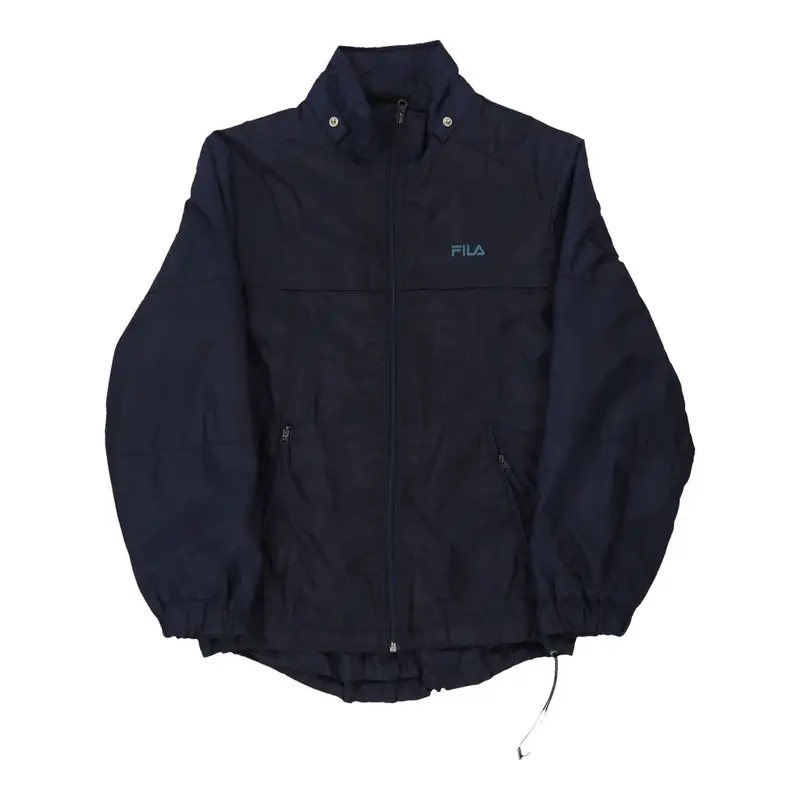 Age 13 Fila Jacket - Large Navy Nylon