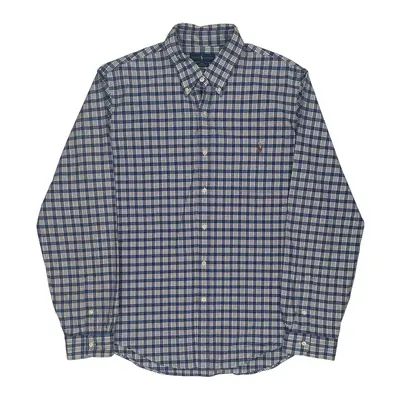 Ralph Lauren Slim Fit Shirt - 2XL Blue Cotton