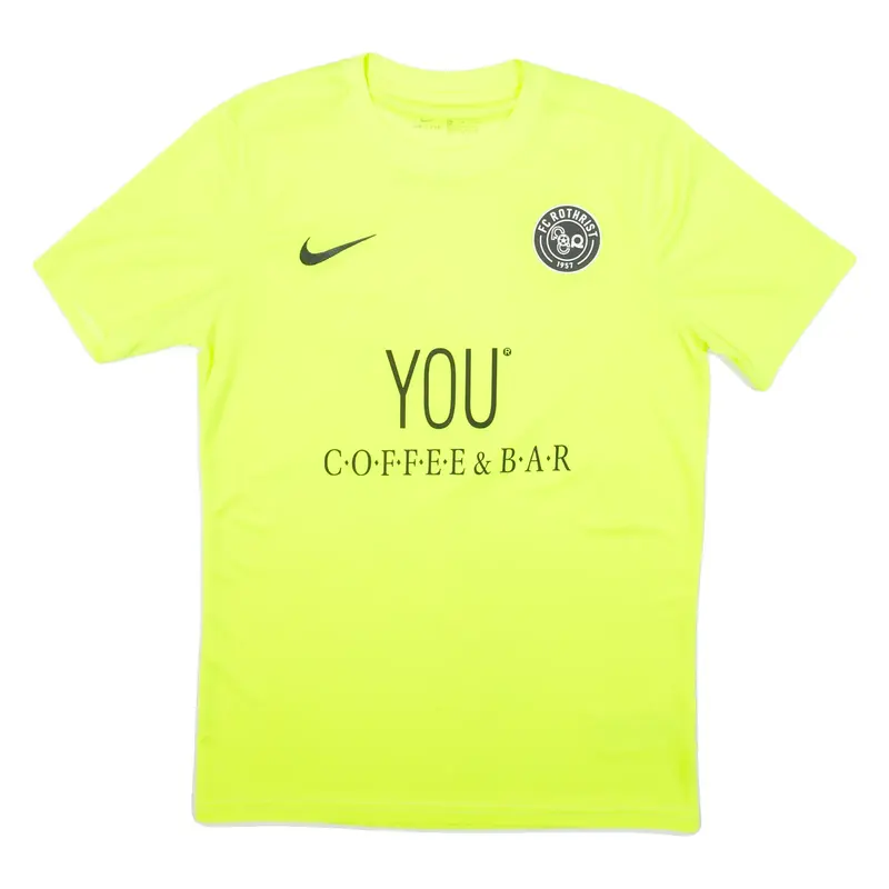 NIKE Fc Rothrist Mens Football Shirt Jersey Yellow M