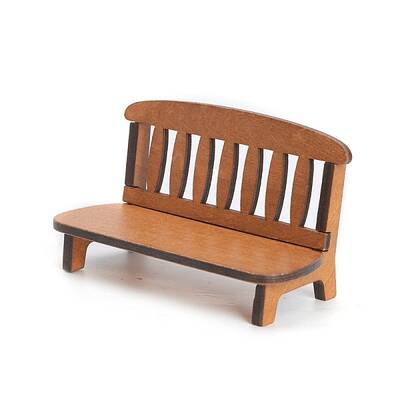 Wooden Bench Miniature Ornaments