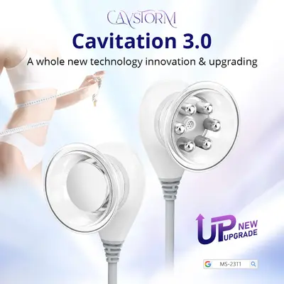 CaVstorm 40K Ultrasonic Cavitation 3.0 RF Vacuum Cup Cellulite Removal Beauty Machine for Spa Salon Studio Home Use | MS-23T1
