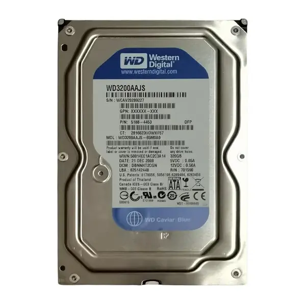 WD3200AAJS Western Digital Caviar Blue 320GB 7200RPM SATA 3Gb/s 8MB Cache 3.5-Inch Hard Drive
