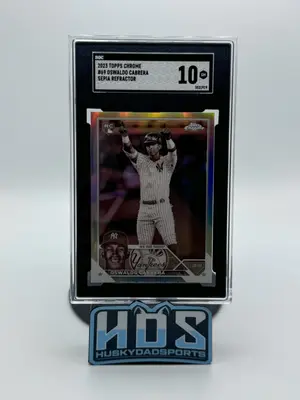 Oswaldo Cabrera Sgc 2023 Topps Chrome #69 Sepia Refractor 10