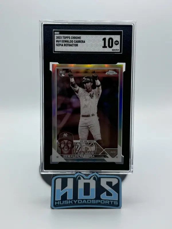 Oswaldo Cabrera Sgc 2023 Topps Chrome #69 Sepia Refractor 10