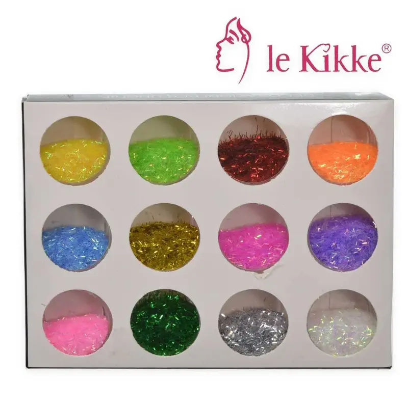 Nail glitter box of 12 jars