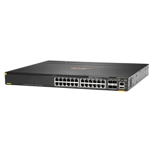 HP JL662AR | Aruba CX 6300M Series 24 x 1000Base-T RJ-45 Class4 PoE and 4 x 50GbE SFP56 Ports Layer 3 Managed Stackable Gigab...