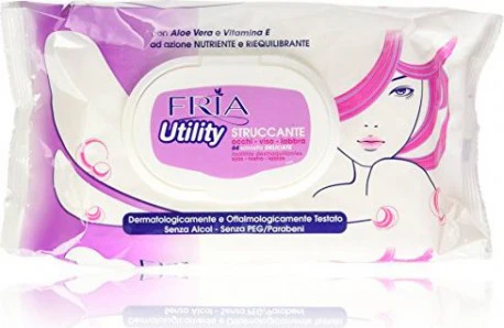 Fria Utility Makeup Remover Wipes 64 pcs
