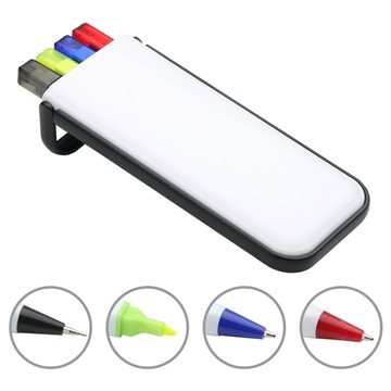 150 Custom Rainbow Pen, Pencil & Highlighter Set