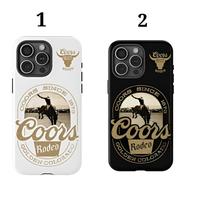 Coors Rodeo - Vintage Western Design Featuring Classic Coors Logo and Rodeo Scene Tough Phone Cases Phone Cover Hard Case Tou...