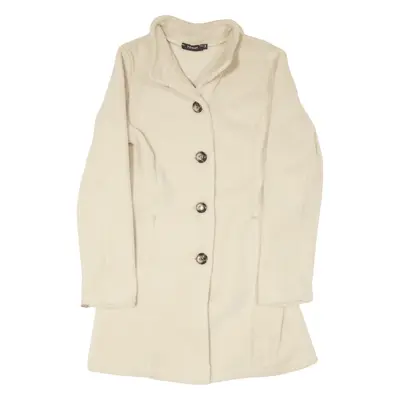 TODAY Fleece Coat Cream Womens M