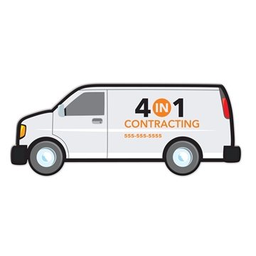 150 Custom Van Shaped Magnet - Full Color