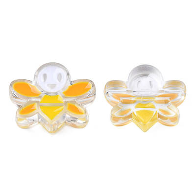 Transparent Acrylic Enamel Beads