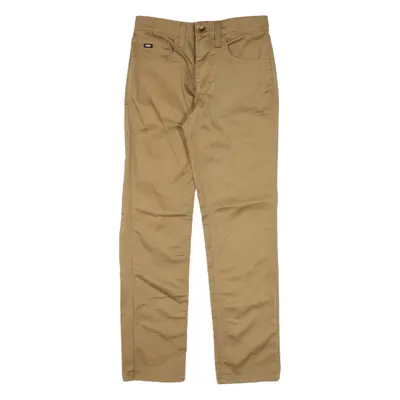 VANS Boys Trousers Brown Slim Straight W26 L26