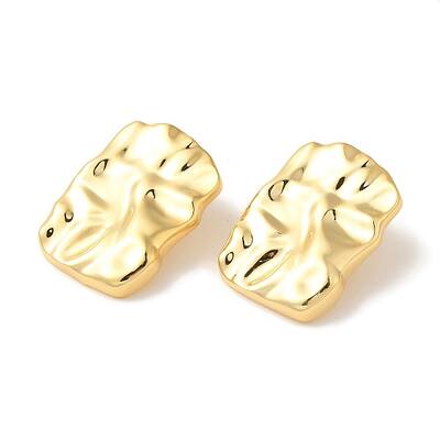 Rack Plating Brass Stud Earrings