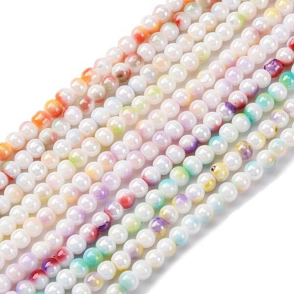 Pearlized Handmade Lampwork Beads Strands