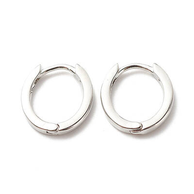 Brass Hinged Hoop Earrings for Women