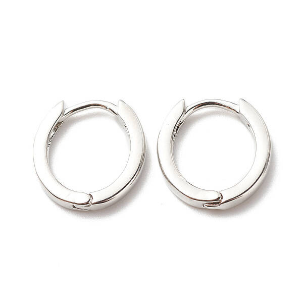Brass Hinged Hoop Earrings for Women