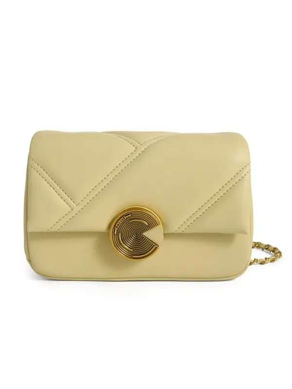 Smting  quilted chain bag with Disc Lock