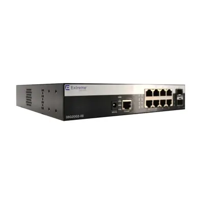 Extreme Networks 08G20G2-08 | 800 Series 8 x Ports 1000Base-T + 2 x Ports SFP Layer 2 Managed 1U Rack-Mountable Gigabit Ether...