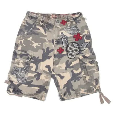 Mens Cargo Shorts Green Camouflage M W32