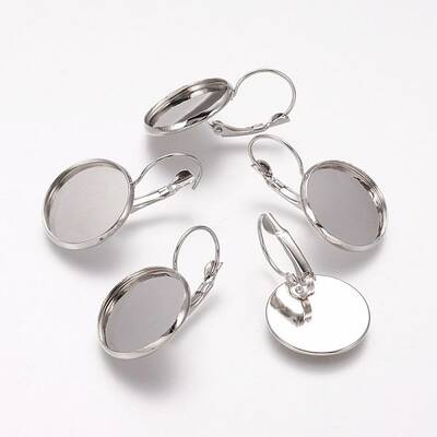 Brass Leverback Earring Findings