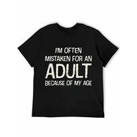 Cotton Men's Crew Neck Printed T-Shirt - Fun \