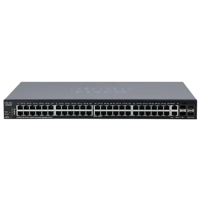 Cisco SG350X-48-K9 | Small Business 350X SG350X-48 48 x Ports 10/100/1000Base-T 4 x SFP Ports+ Layer 3 Stackable Managed Giga...