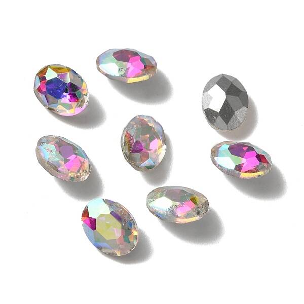Pointed Back Glass Rhinestone Cabochons