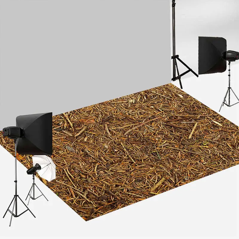 Aperturee Brown Sawdust Wood Floor Mats For Photography | Floor Drops For Photography | Floor Photography Background | Floor ...