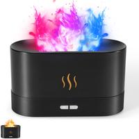USB-Powered 7-Color LED Flame Diffuser – 180ml Aromatherapy Humidifier, Waterless Auto-Off, Noiseless, Perfect for Home, Of...