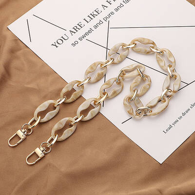 Acrylic Oval Link Chain Bag Straps