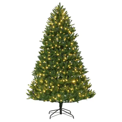 Garvee 9ft Artificial Christmas Tree, Realistic Full Shape Xmas Tree with 3380 Branch Tips, Fake Christmas Tree with Foldable...