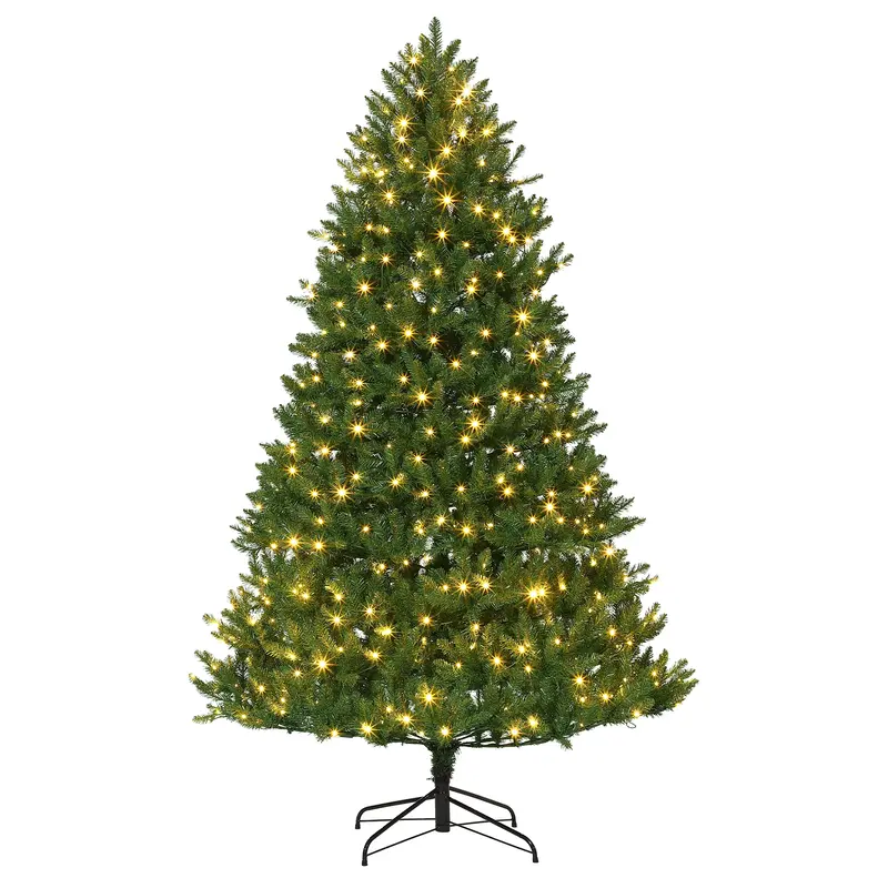 Garvee 9ft Artificial Christmas Tree, Realistic Full Shape Xmas Tree with 3380 Branch Tips, Fake Christmas Tree with Foldable...