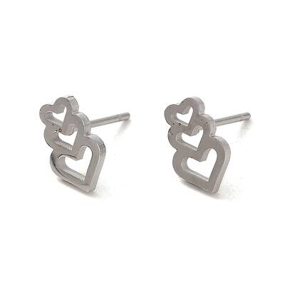 Non-Tarnish 304 Stainless Steel Stud Earrings