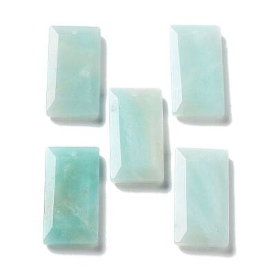 Natural Flower Amazonite Pendants