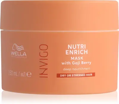 Wella professional Maschera nutriente per capelli secchi e danneggiati Invigo Nutri- Enrich (Maschera nutriente profonda) 150...
