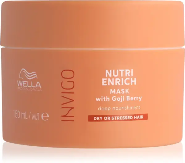 Wella professional Maschera nutriente per capelli secchi e danneggiati Invigo Nutri- Enrich (Maschera nutriente profonda) 150...