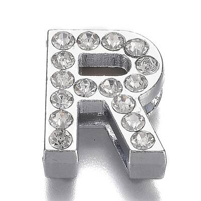 Alloy Letter Slide Charms