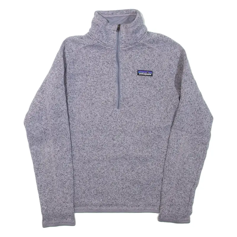 PATAGONIA Womens Fleece Grey 1/4 Zip S