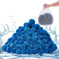 VEVOR Pool Filter Balls for Sand Filter, 3.1 lbs, Filter Balls Replace Pool Filter Sand, Reusable Blue Polyester Fiber Filter...