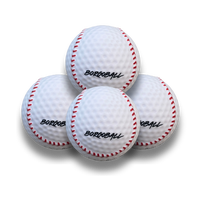 Borgoball 4 Pack - Foam Baseball with Crazy Movement for Indoor Fun