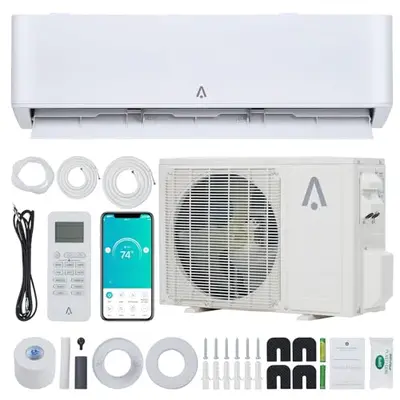 Garvee Mini Split AC/Heating System With WiFi, With Energy Star Certification, 12000 BTU 23 SEER 2 115V~, Suitable for 750+ S...