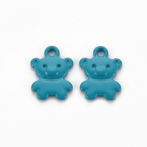 Spray Painted Alloy Charms